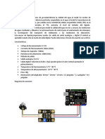 Sensor turbidez agua