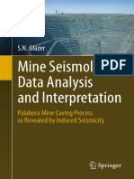 Mine Seismology: Data Analysis and Interpretation: S.N. Glazer