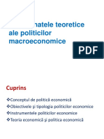 Tema 2. Coordonatele Teoretice Ale Politicilor Macroeconomice