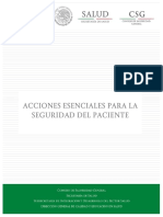 Acciones Esenciales Seguridad Paciente