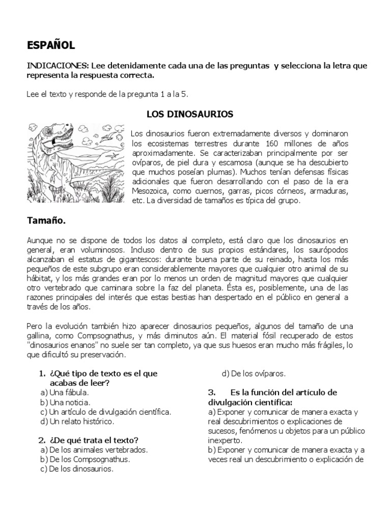 Exa3erGrado3erBloq17 18MEEP | PDF | Dinosaurios | Temperatura
