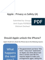 Group H - Apple Privacy Vs Safety