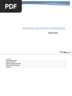 Registro das Partes Interessadas