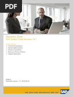 SAP Global Trade Services 10.1 Operational Guide