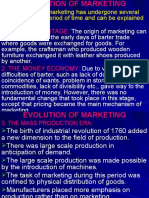 Evolution of Marketing
