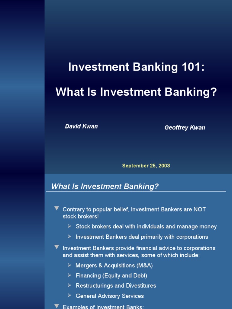 What Is Anon Ib In Investment Banking? Your First Step To Wall Street. - 4uyivs2