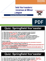 (SM) Springfield Norester Maximizing Revenue in Minor League