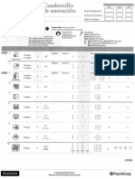 Cuadernillo de Anotacion WISC 5