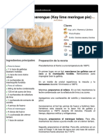 Hoja de Impresión de Tarta de Lima y Merengue (Key Lime Meringue Pie)