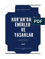 Kur'an'Daki̇ Emi̇rler Ve Yasaklar Nüzul Sirali