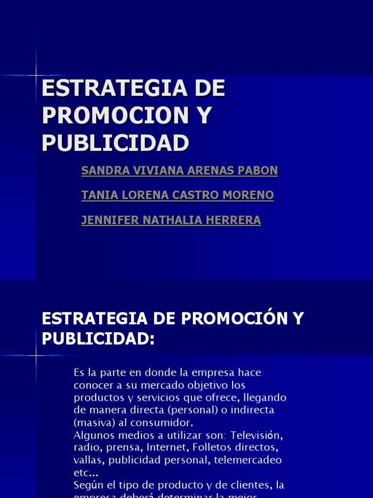Promocion y Publicidad | PDF | Publicidad | Marketing