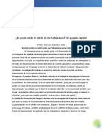 ¿Se Puede Medir El Estrés de Los Trabajadores- Un Ejemplo Español