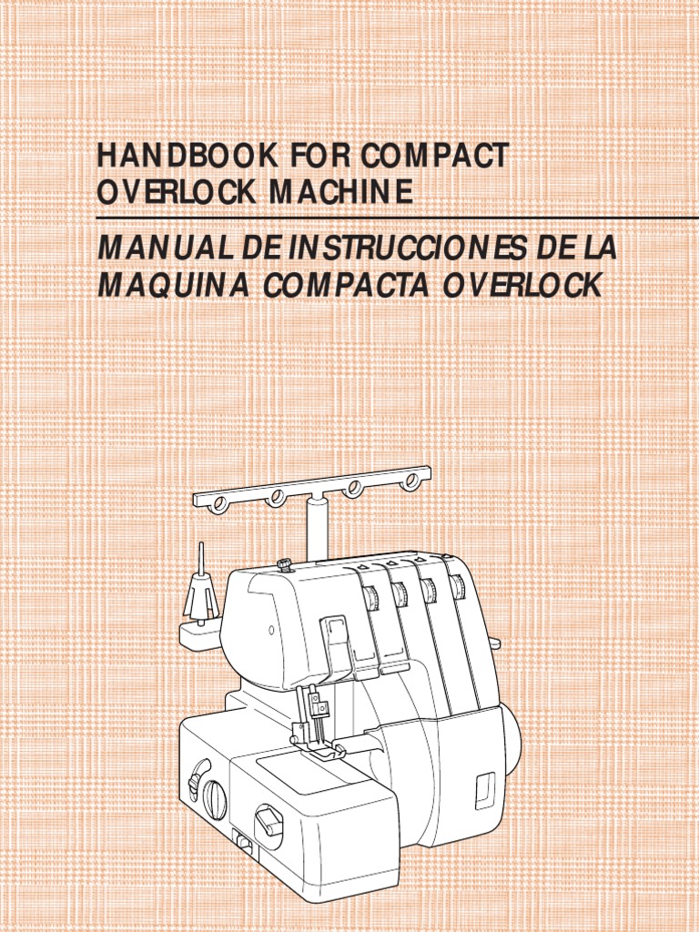 Brother Serger Manual (Handbook for compact overlock machine) | Sewing