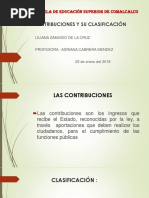 Las Contribuciones