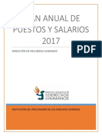 Plan Anual Puestos y Salarios 2017 2da