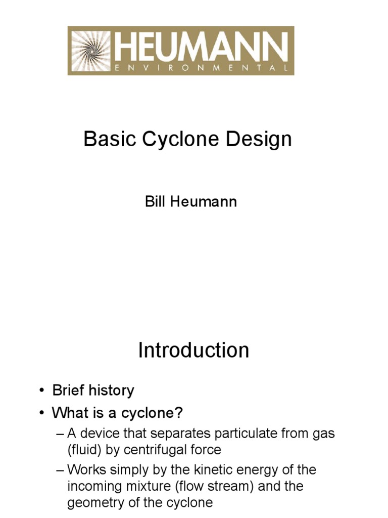Basics of Cyclone Design PDF | PDF | Particle Size Distribution ...