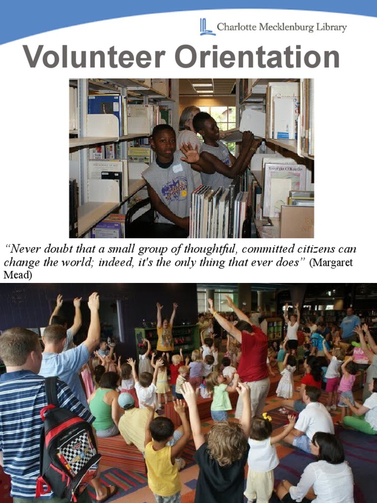 Charlotte Library Volunteer Orientation | PDF | Career & Growth