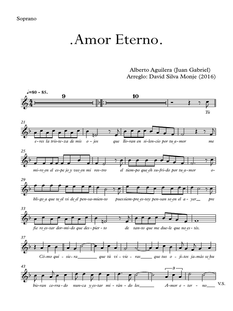 Amor Eterno Soprano 2016 04 23 2309 Soprano Pdf Divertissement General Recompense De Divertissement scribd