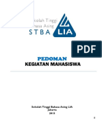 Pedoman Kegiatan Mahasiswa 2013-STBA - Final - 1