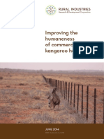 Improving the humaneness of commercial kangaroo harvesting 