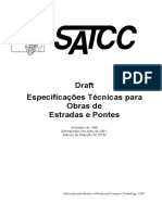 Especificações técnicas para obras de estradas e pontes