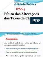 IPSA 4 - Efeitos Alterações Taxas Câmbio