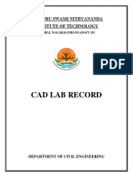 Cad Lab Record: Sadguru Swami Nithyananda Institute of Technology