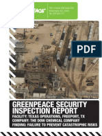 Dow facility fails Greenpeace citizen inspections