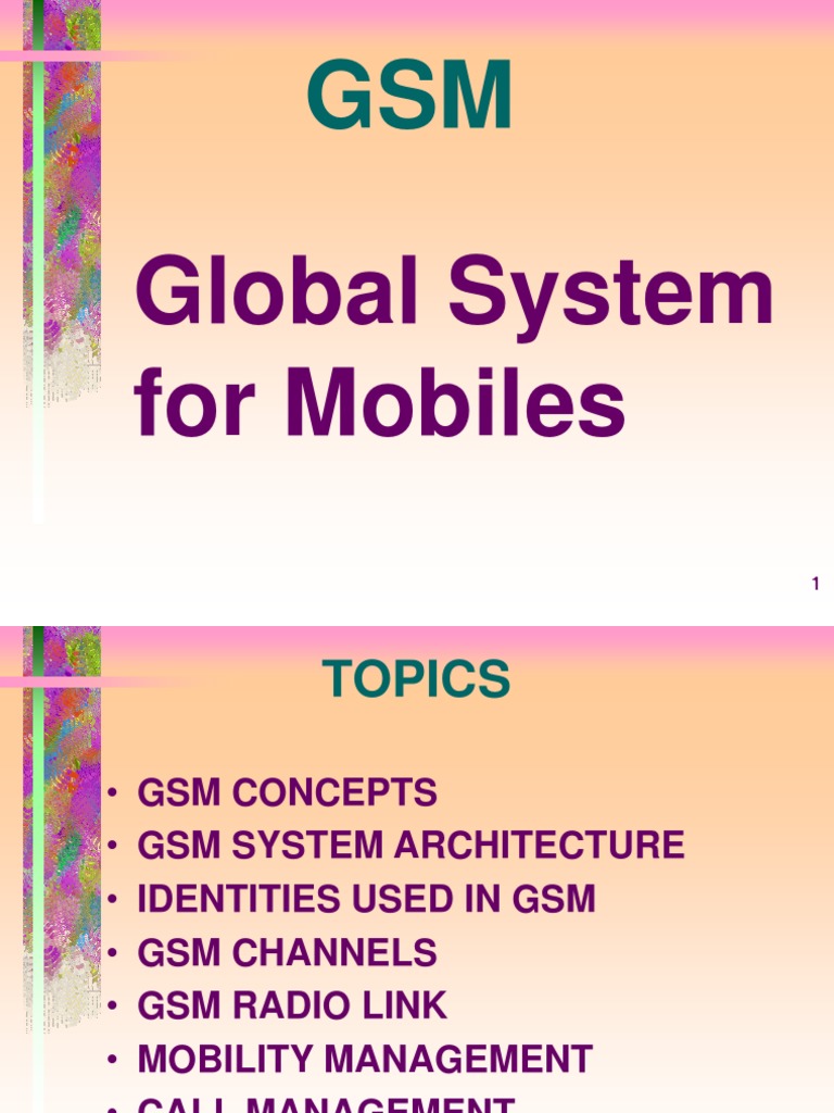 Overview of GSM System Architecture | PDF | General Packet Radio ...