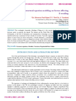 A structural equation modeling on factors affecting E-retailing