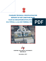 Specification For Flue Gas Desulphurisation Plant by CEA