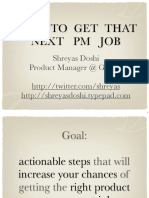 SVPMA-03-2010-How To Get That Next PM Job-Shreyas Doshi