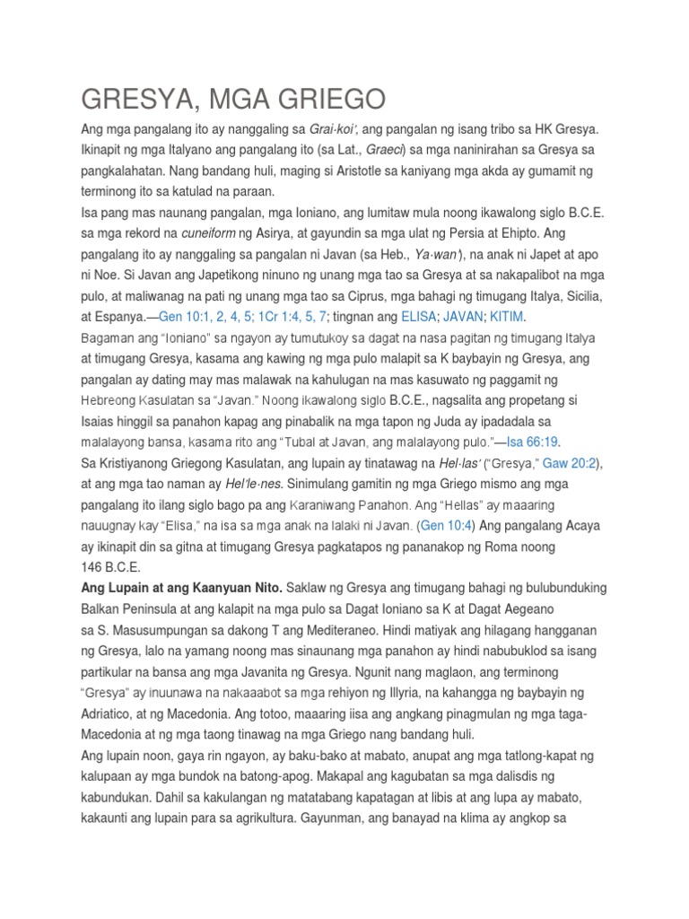 GRESYA | PDF