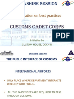 Customs Cadet Corps - By Customs Cochin