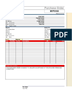 Template for Company Purchase Details Excel Sheet1