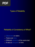 Types of Reliability