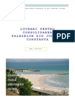 Lucrari Pentru Consolidarea Falezelor in Judetul Constanta