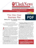 The One Hour Business Plan
