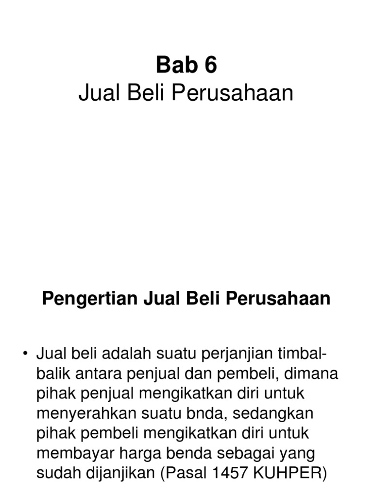 Hukum Dagang Bab 6 Perusahaan Hukum Perusahaan