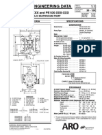 ARO PD10X PE10X 1 Inch Metallic Diaphragm Pump Datasheet