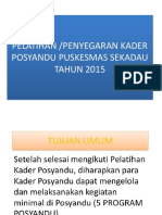 Presentation Penyegaran Kader Posyandu
