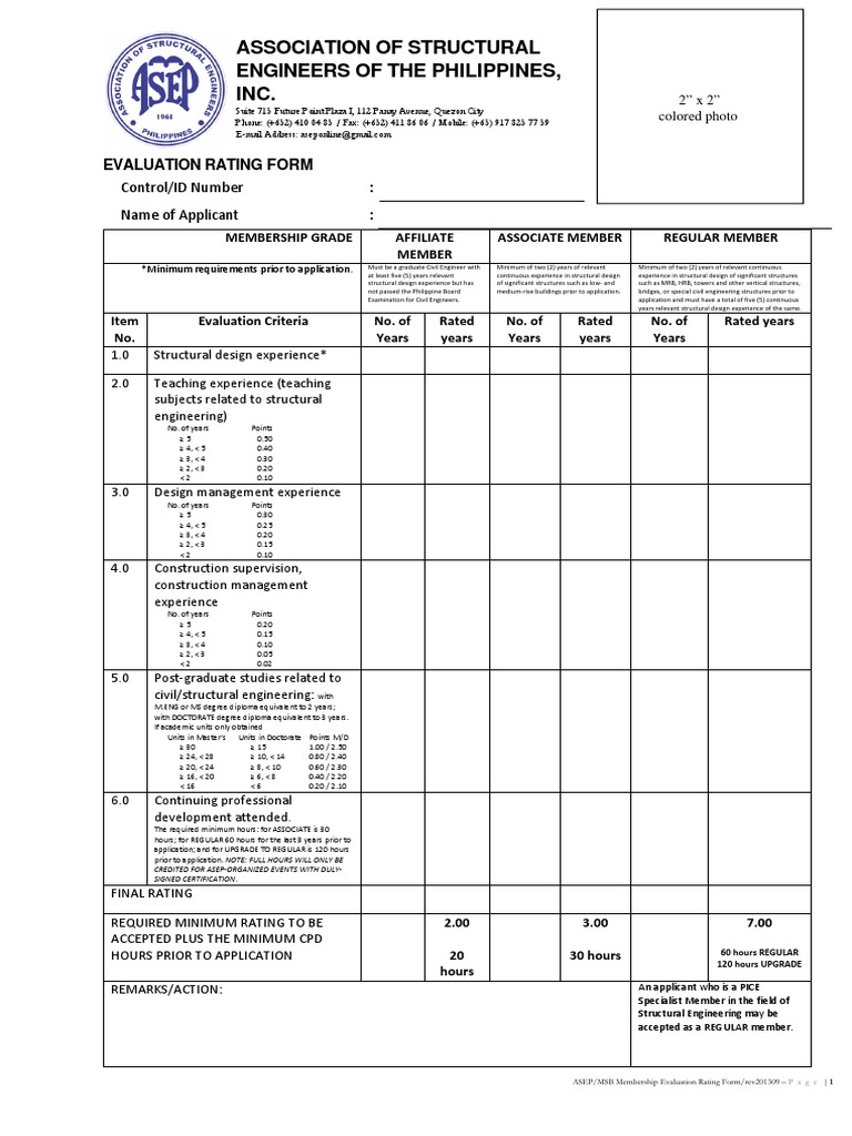ASEP Membership Application Guidelines | PDF | Licensure | Business