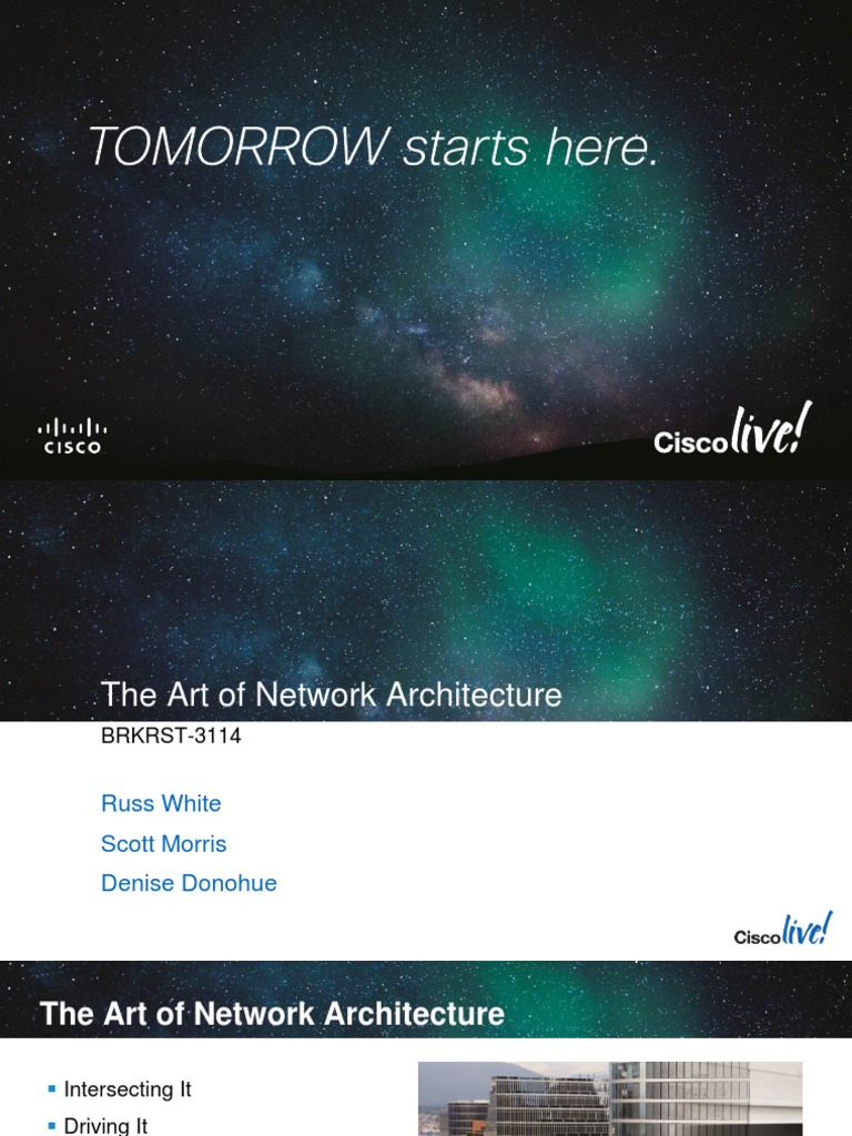 BRKRST-3114 The Art of Network Architecture | PDF | Cisco Systems ...