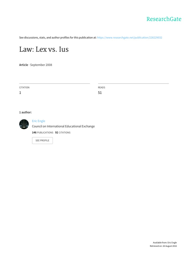Law Lex Vs Ius Jurisprudence Codification Law