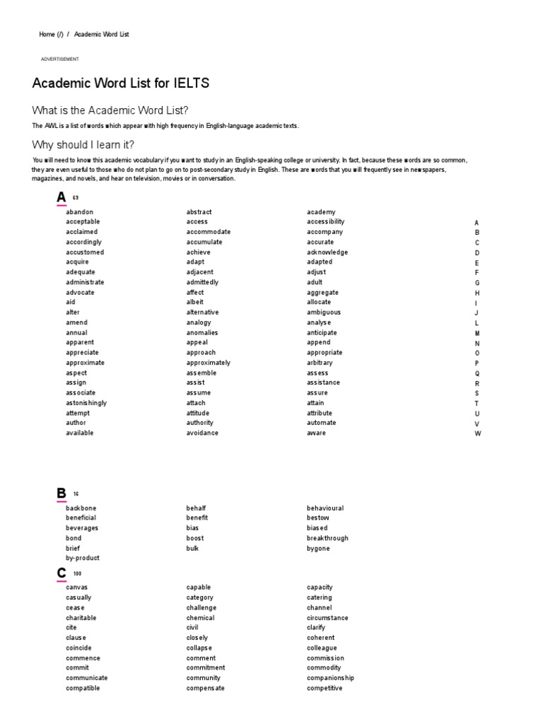 Academic Word List For IELTS Reinforcement Economic Inequality