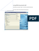 Turning Off on Sound Within Sap