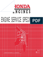 Engine Service Specifications: © 1998-2009 American Honda Motor Co., Inc. - All Rights Reserved AHM
