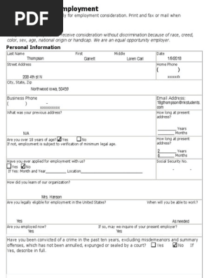 job application 18