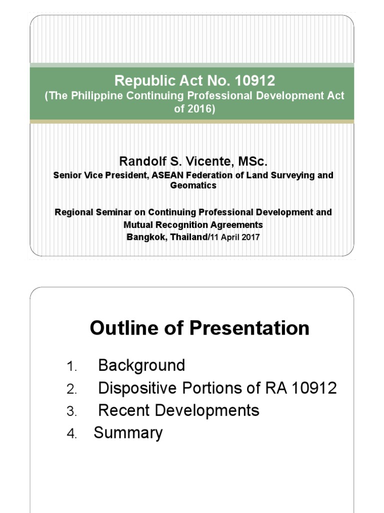 6.Philippine CPD Law of 2016.pdf Competence (Human Resources) Fraud