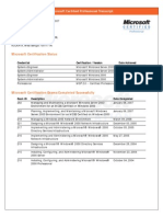 MS Learning Transcript